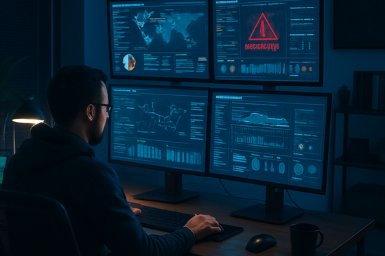 Remote Cybersecurity Analyst Jobs with Competitive Pay illustration