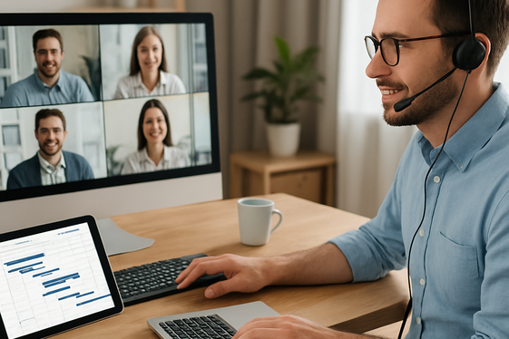 Virtual Project Manager Positions in Tech and Business illustration