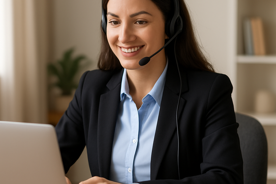 Virtual Customer Service Representative Roles illustration