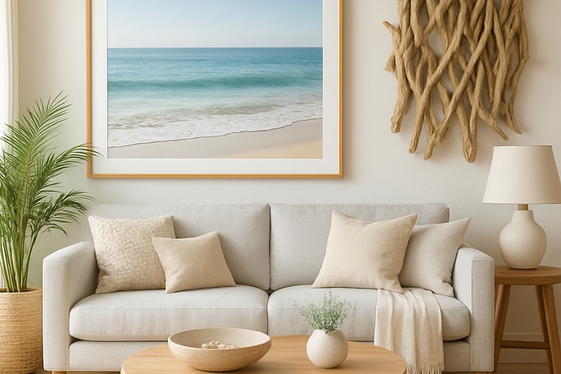 Statement Beach-Inspired Artwork and Wall Features illustration