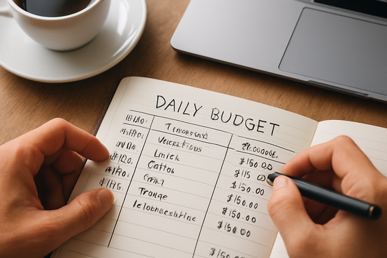 Set a Daily Spending Limit and Track Your Expenses illustration