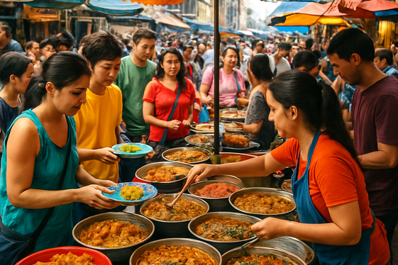 Eat Like a Local to Save on Food Costs illustration