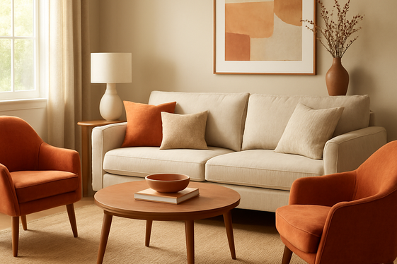 Pairing Sofas with Complementary Accent Chairs illustration