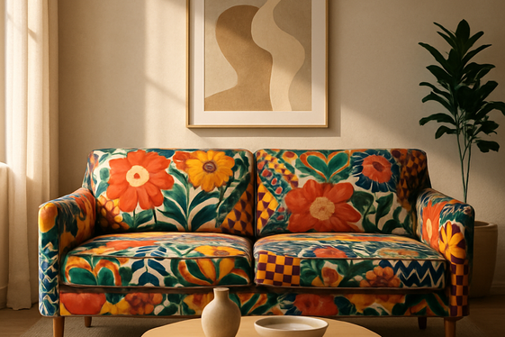 Introducing Patterned Sofas for Visual Interest illustration