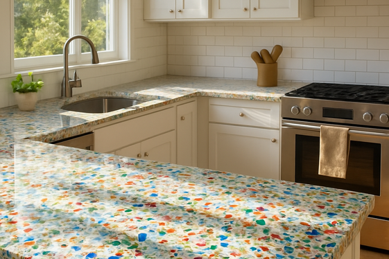 Recycled Glass Countertops: Eco-Friendly Chic illustration
