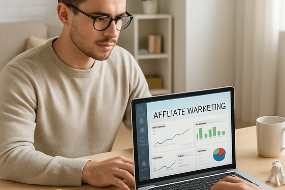 Earn Money Through Comic Book Affiliate Marketing illustration