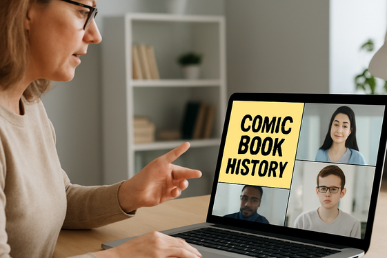 Teach Comic Book History or Appreciation Online illustration