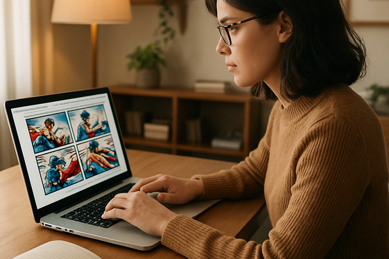 Start a Monetized Comic Book Blog illustration