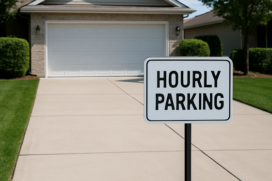 Rent Out Parking Space During Peak Hours illustration