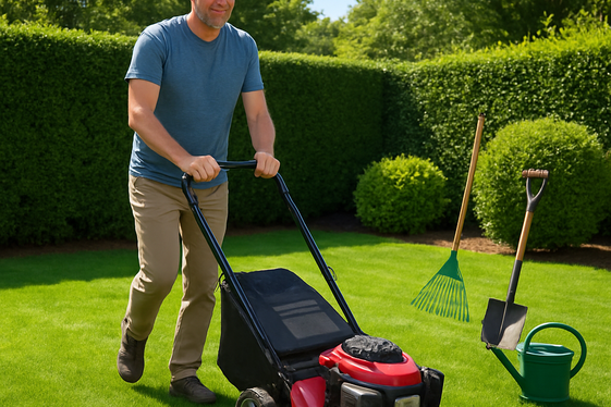Provide Lawn Care or Gardening Help illustration