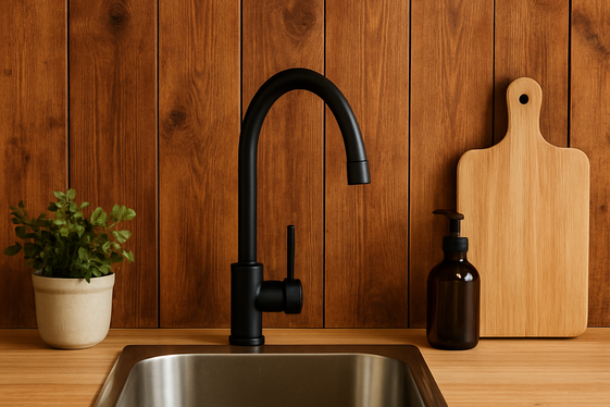 Incorporating Wooden Backsplashes with Texture illustration