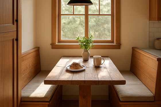 Wooden Breakfast Nooks for Inviting Corners illustration