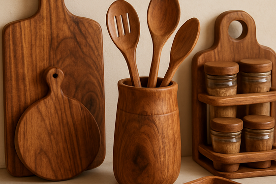 Handcrafted Wooden Accessories for Personal Touch illustration