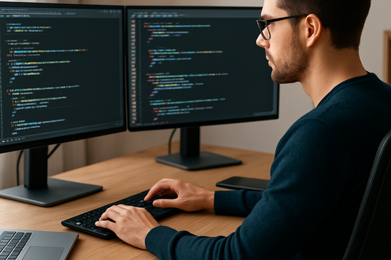 Web Development Roles with Problem-Solving Focus illustration
