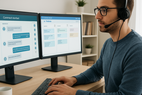 Remote Customer Support Roles with Structured Systems illustration