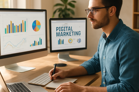 Digital Marketing Specialist Jobs with Flexible Hours illustration