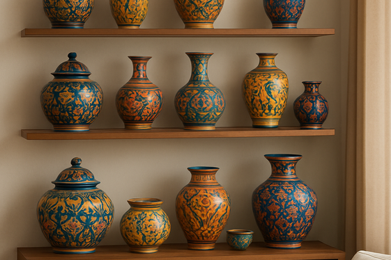 Use Indian Pottery and Ceramics as Decorative Highlights illustration