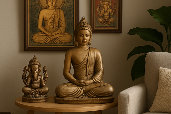 Feature Indian Spiritual Art and Statues for Peaceful Vibes illustration