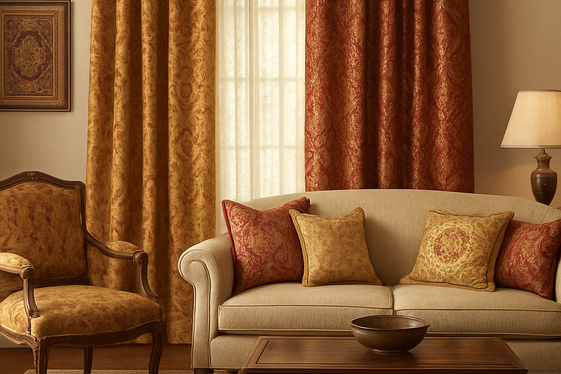 Integrate Indian Fabrics for Curtains and Upholstery illustration