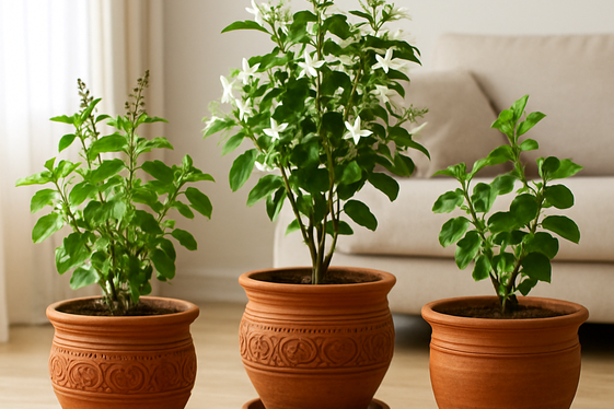Bring Nature Indoors with Indian-Inspired Indoor Plants Setup illustration