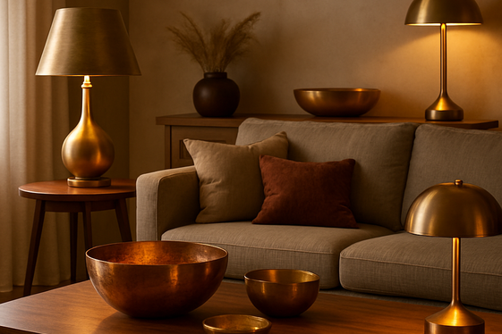 Incorporate Brass and Copper Accents for a Royal Touch illustration