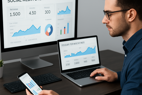 Digital Marketing and Social Media Management Franchise illustration