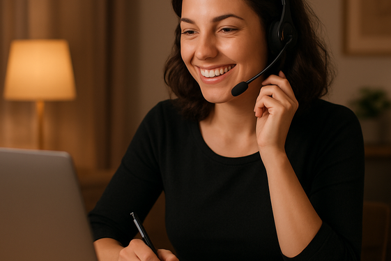Remote Sales Representative for Home Products illustration