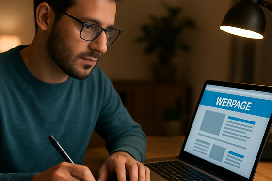 Website Tester Offering User Experience Feedback illustration