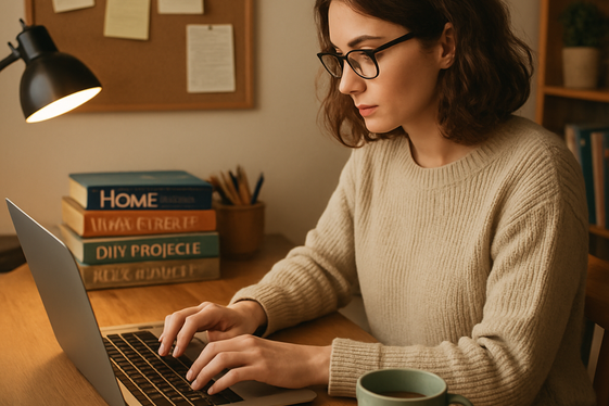 Freelance Content Writer Specializing in Home Improvement Topics illustration