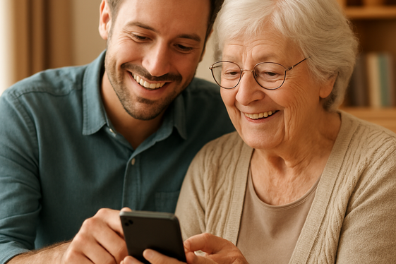 Provide Tech Support to Seniors illustration