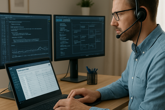 Remote Hospitality IT Support Specialist illustration