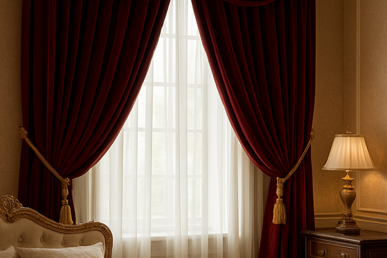 Use Heavy Drapes with Tassel Tiebacks illustration