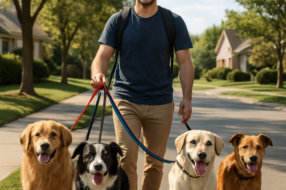 Pet Sitting and Dog Walking Services in Your Neighborhood illustration