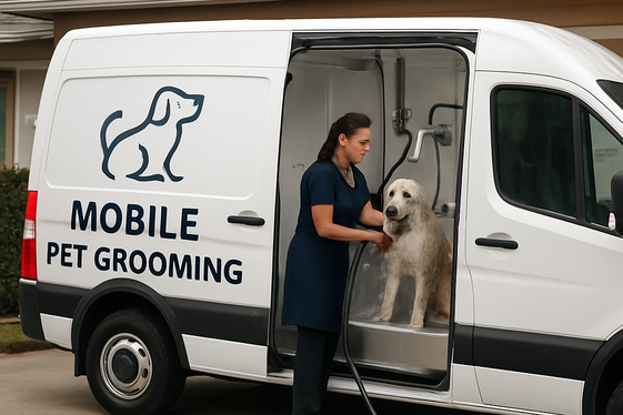 Offering Mobile Grooming Services at Home illustration