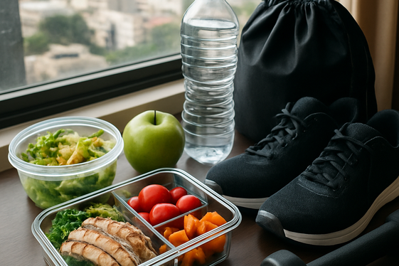 Prioritize Health and Wellness on the Road illustration