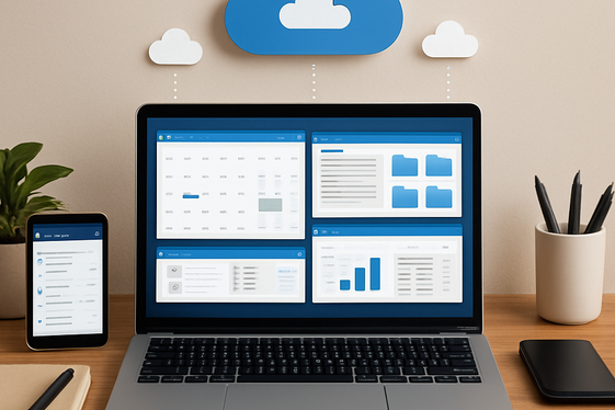 Stay Organized with Digital Tools illustration