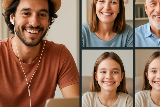 Stay Connected with Family and Friends illustration