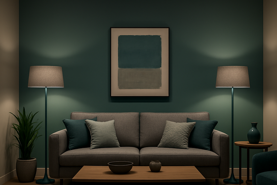 Lighting Solutions to Highlight Teal and Grey Features illustration
