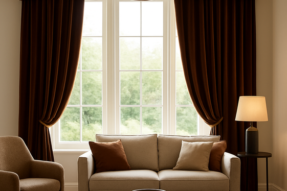 Using Brown and Gold Curtains for Warmth and Style illustration