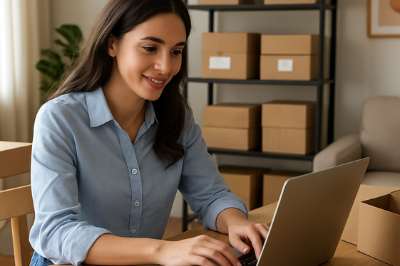 E-commerce Store Management illustration