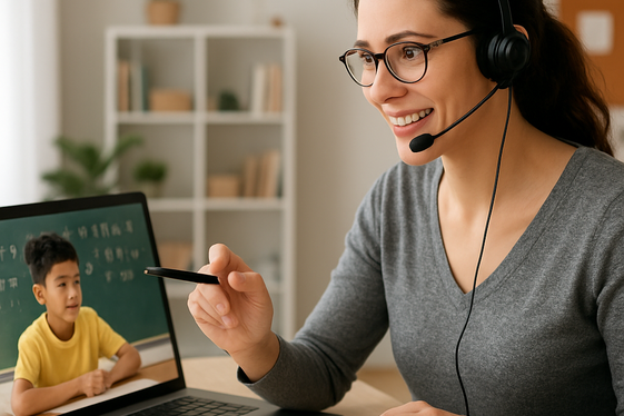 Online Tutoring for Various Age Groups illustration