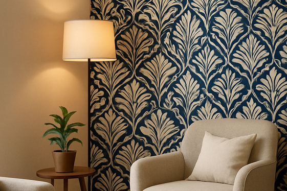 Use Wallpaper or Accent Paint to Define the Corner illustration