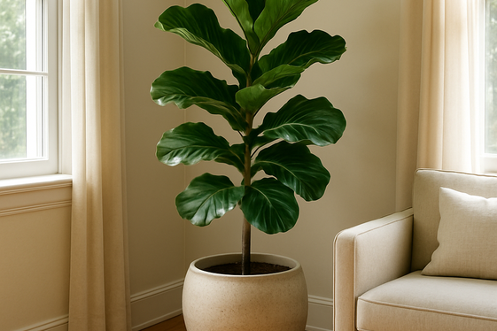 Use a Tall Plant to Bring Life into Empty Corners illustration