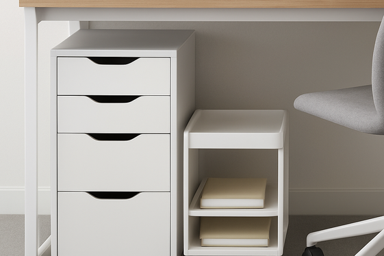 Implement Under-Desk Storage Solutions illustration