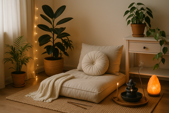 Designing a Meditation Corner within Your Living Room illustration