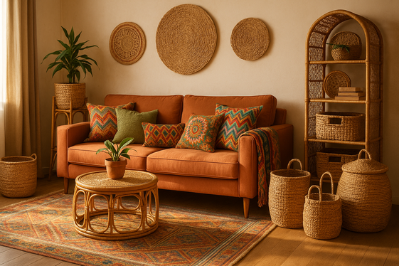 Incorporating Woven Baskets for Functional Storage illustration