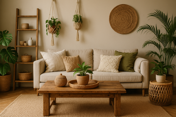 Incorporating Natural Materials in Hippie-Inspired Décor illustration