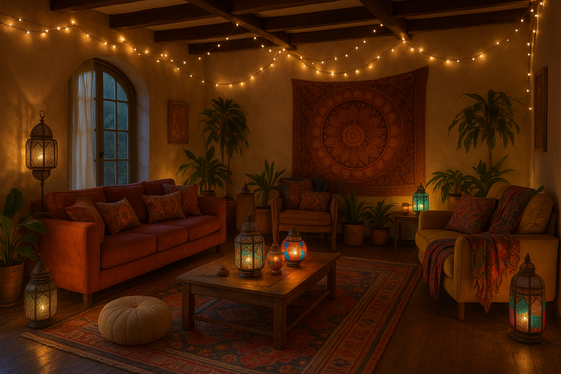 Creative Lighting Solutions: Lanterns and String Lights illustration