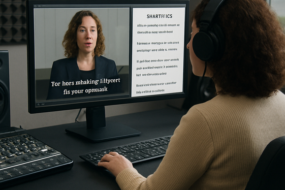 Subtitle and Caption Proofreader for Videos illustration