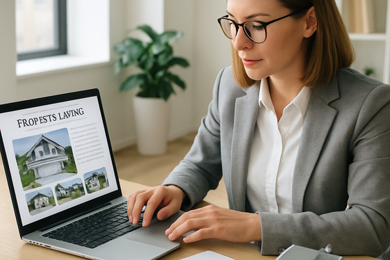 Proofreader for Real Estate Listings illustration
